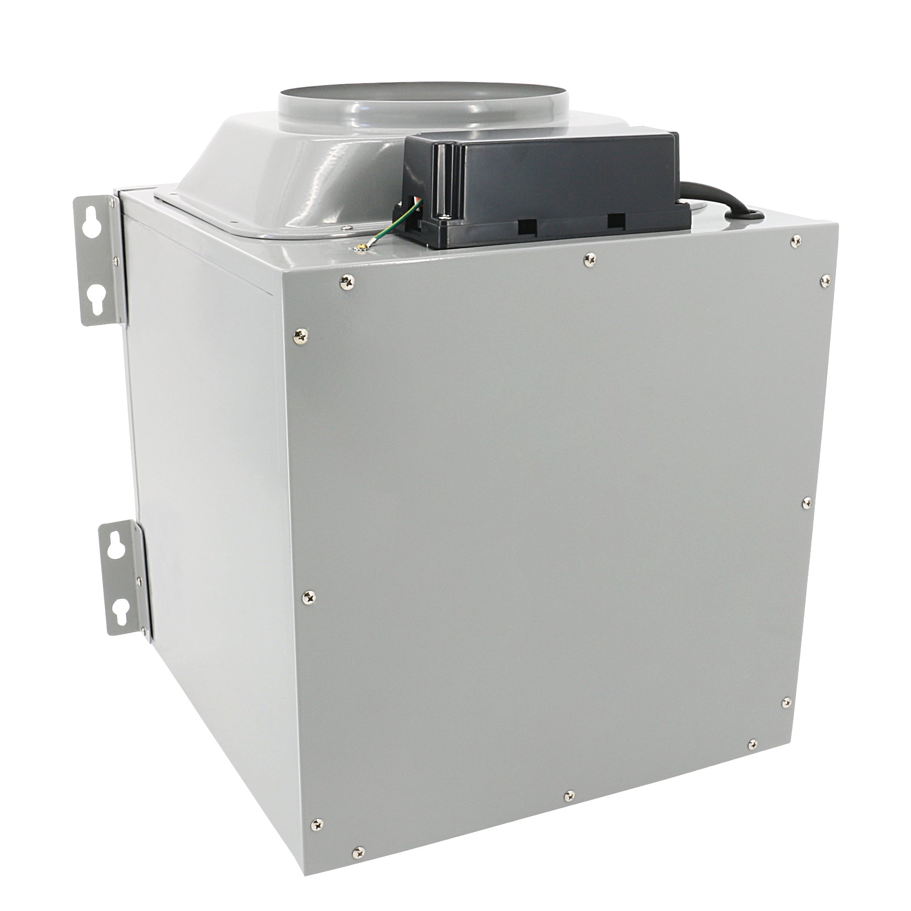 Awoco RH-SP08-BLW Powerful Range Hood Inline Blower Unit Only, 4 Speeds 1000CFM, 8" Round Vent In and Out (8" Blower Unit)