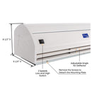 Awoco 48" Elegant 2 Speeds 1200 CFM Air Curtain, UL Certified, 120V Unheated with Magnetic Shutoff Delay Swing Doors
