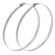 Awoco 8” Stainless Steel Adjustable Duct Clamp, 194-216 mm Hose Clamp, Worm Gear Duct Clamp