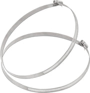 Awoco 8” Stainless Steel Adjustable Duct Clamp, 194-216 mm Hose Clamp, Worm Gear Duct Clamp
