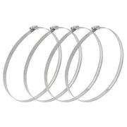 Awoco 8” Stainless Steel Adjustable Duct Clamp, 194-216 mm Hose Clamp, Worm Gear Duct Clamp