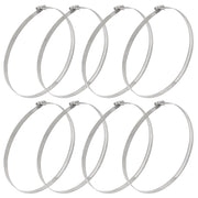 Awoco 8” Stainless Steel Adjustable Duct Clamp, 194-216 mm Hose Clamp, Worm Gear Duct Clamp