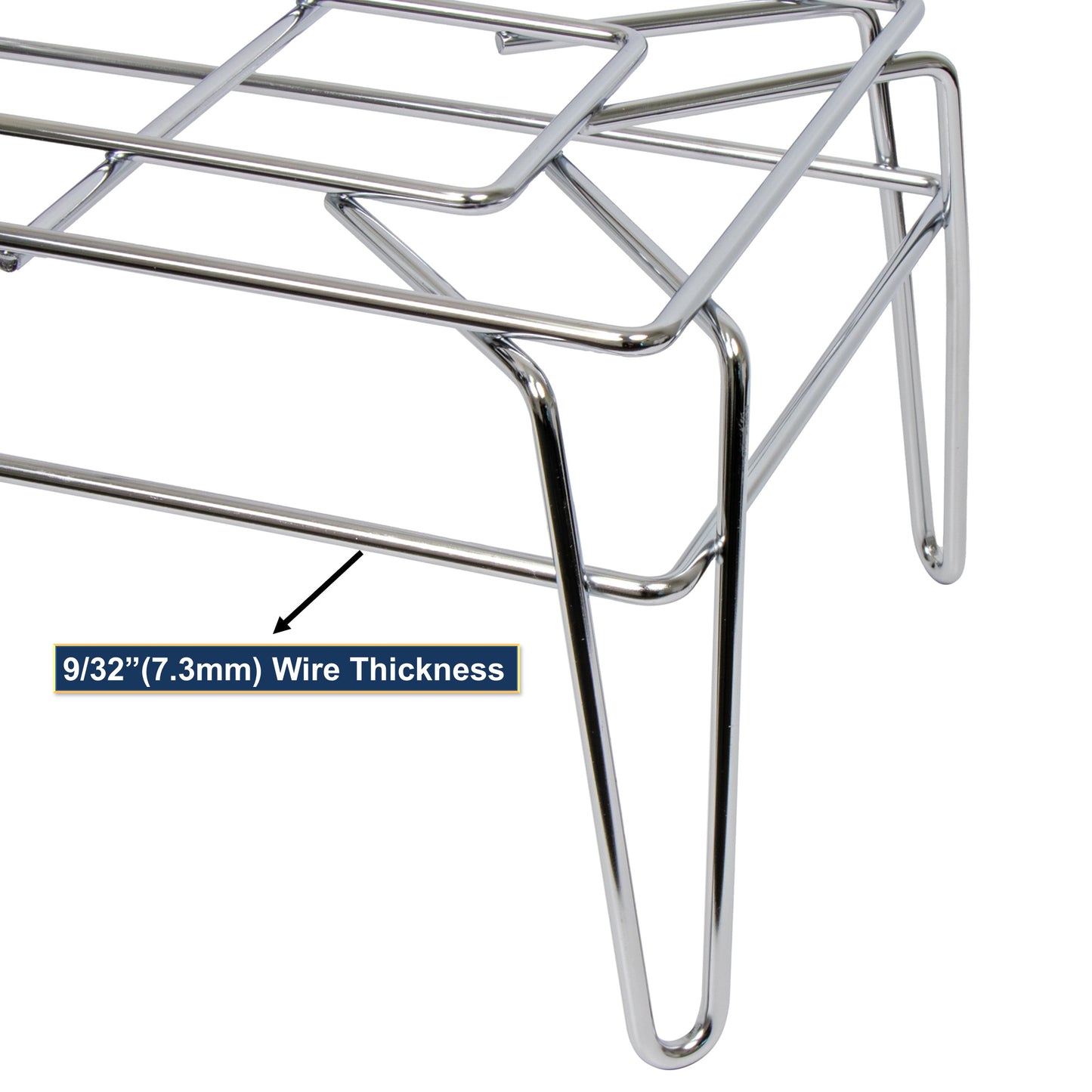 GSW RA-M1510 Heavy Duty All Welded Chrome Wire Multi-Functional Rack 15-1/2"x11-1/2"x8"