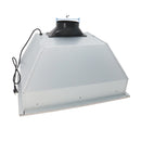 Awoco RH-BQ-X30 18.5” Depth Ducted Built-in/Insert Stainless Steel Range Hood, 4-Speed, 700 CFM, LED Lights, Baffle Filters for Wood Hood