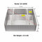 GSW Stainless Steel Scrap Basket with Welded Rack Slide Rails, 23-1/2"W x 17-1/2"L, ETL Certified (24" x 18", Scrap Basket)