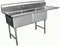 GSW 2-Compartment Stainless Steel Commercial Food Preparation Sink w/ Right Drainboard ETL Certified (15" x 15" Sink Only)