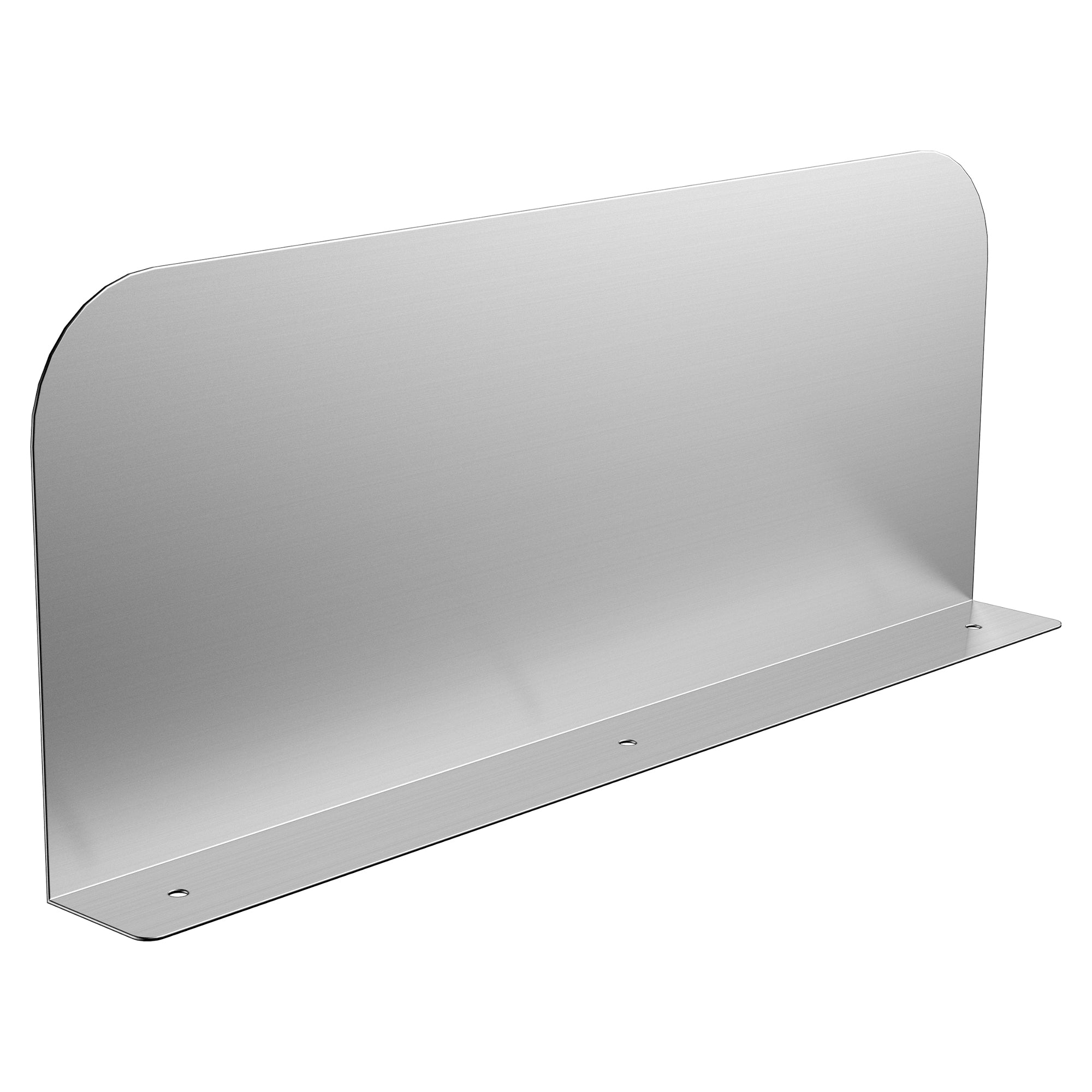 GSW Stainless Steel Wall Mount Splash Guard for Commercial Restaurant Hand Sink and Compartment Prep Sink, NSF Certified (15" W x 6" H)