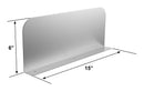 GSW Stainless Steel Wall Mount Splash Guard for Commercial Restaurant Hand Sink and Compartment Prep Sink, NSF Certified (15" W x 6" H)