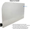 GSW SP-SH1810R Stainless Steel Insert Type Splash Guard for Compartment Sinks (22" L x 11" H Right)