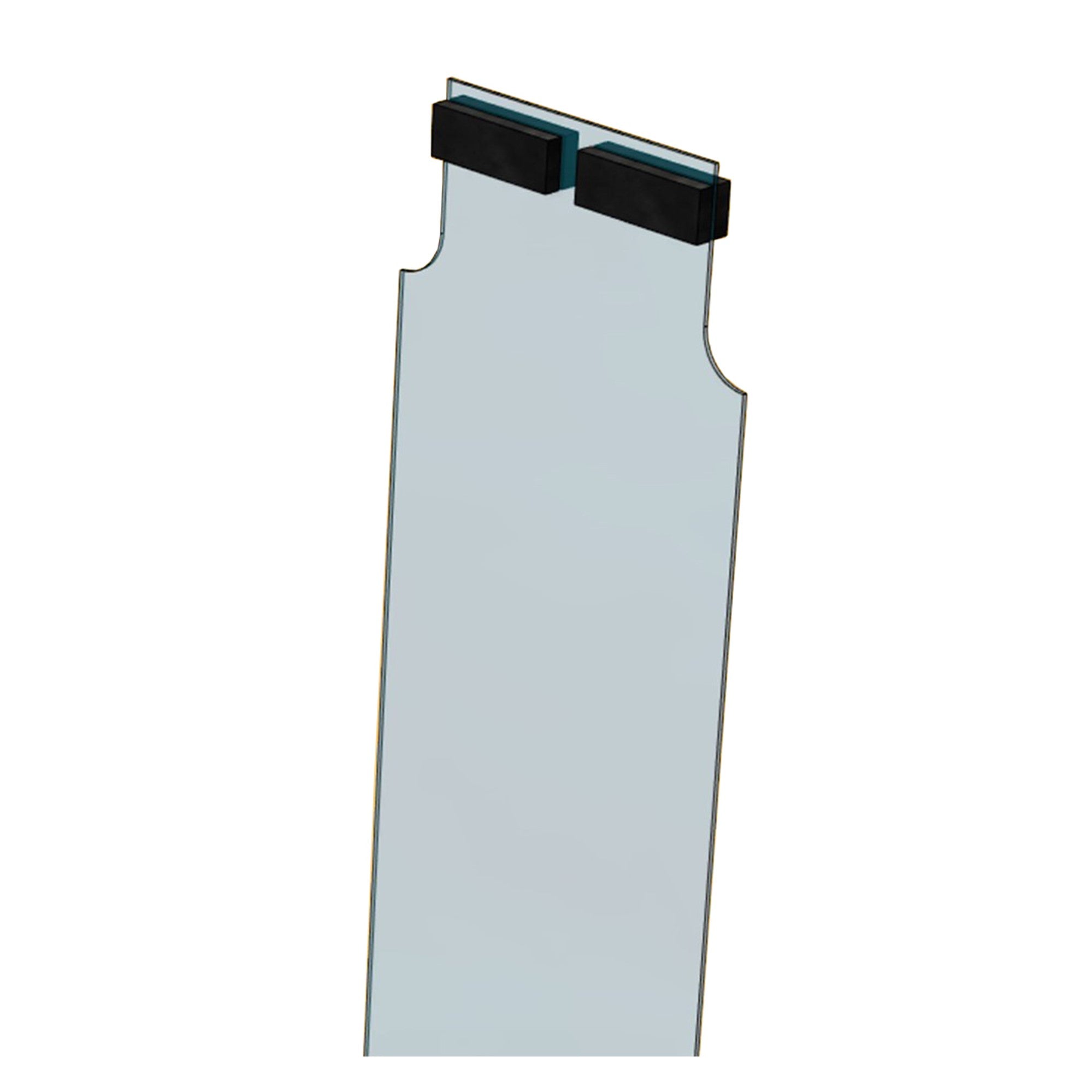 Awoco 5-7/8” W x 84-1/4” H Replacement Slide-in Vinyl Strip for Strip Climate Control Curtain, NSF Approved