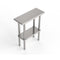 GSW Commercial Grade Flat Top Work Table with All Stainless Steel Top, Undershelf & Legs, Adjustable Bullet Feet, NSF & ETL Approved to Meet Sanitation Food Service Standard 37 (30"D x 12"L x 35"H)