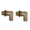 AA Faucet 2 Sets of Wall Mount Faucet 1/2" NPT Tapered Brass Mounting Kit for AA Faucet, BK Resource, T&S, Fisher
