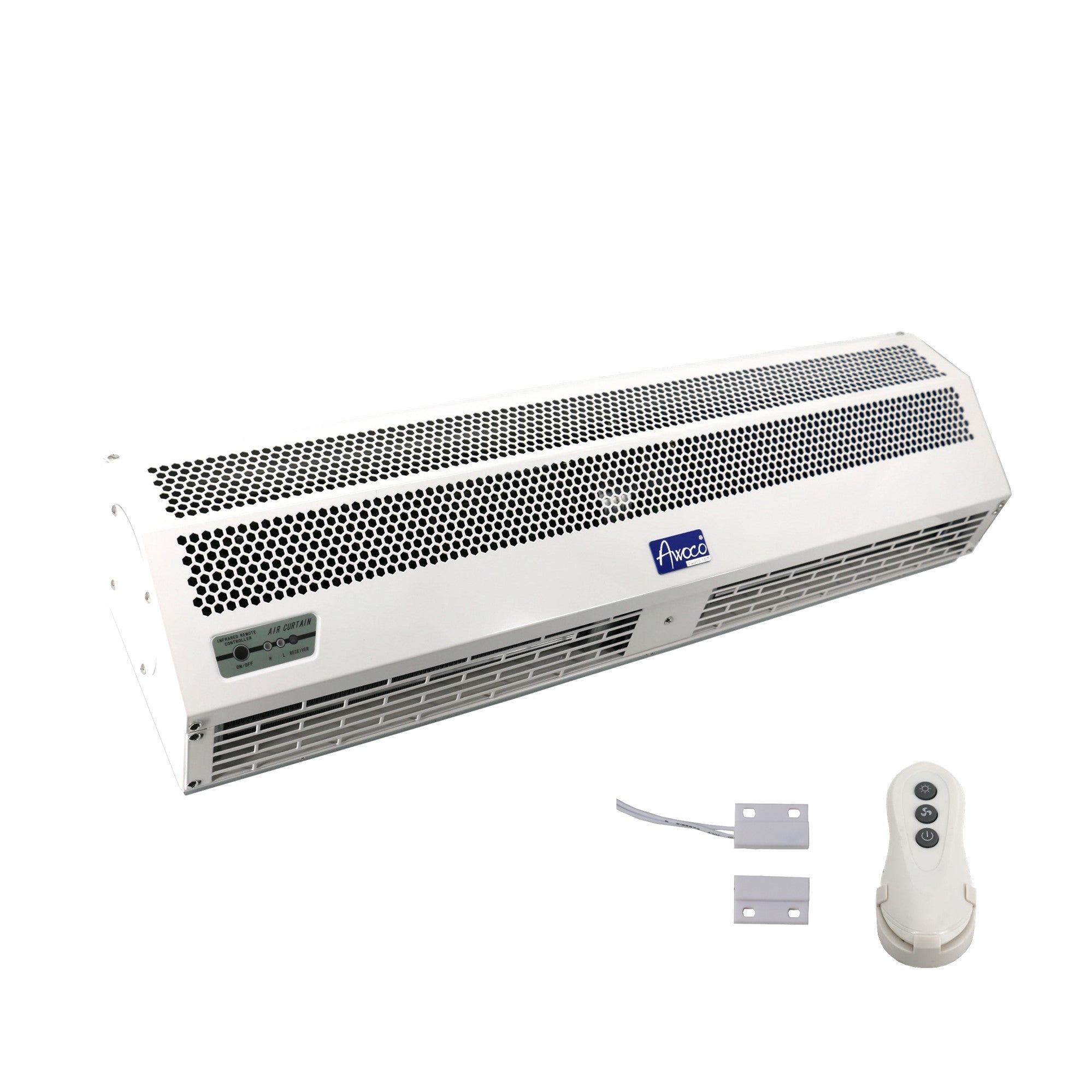Awoco 40" 230V Heated 2 Speeds Commercial Indoor Air Curtain, CE Certified with an Easy-Install Magnetic Door Switch