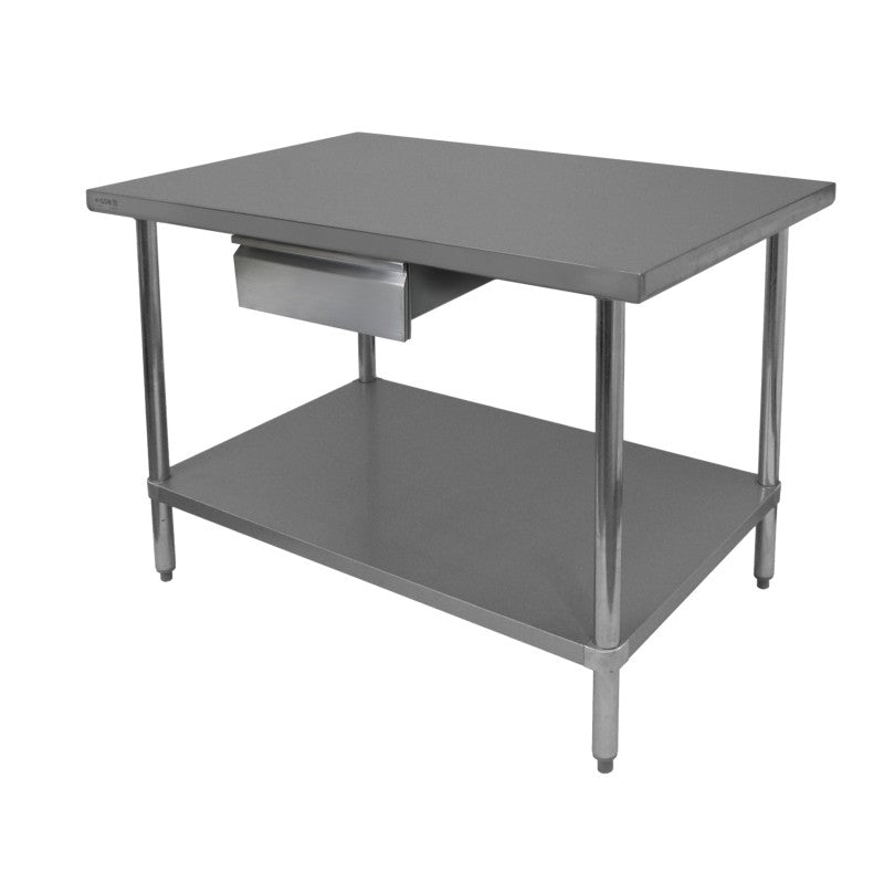 GSW DA-2020 Stainless Steel Heavy Duty Table Drawer (25-1/16"W x 22-15/16"L x 6-7/8"H)