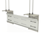 Awoco Air Curtain Mounting Brackets for Ceiling Mount or Side Mount