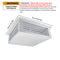 GSW 16” White Powder Coated 4-Way Adjustable Air Diffuser for Evaporative Swamp Cooler, 18” Mounting Edge (16"x16"x6")