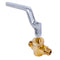 GSW WR-GV Copper Gas Valve with Handle for Commercial Wok Range, ETL Approved, 1/2" NPT X 1/2" NPT 1/2 PSI
